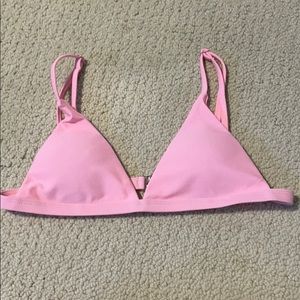 pink bikini top